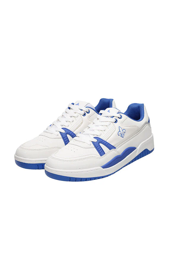 Men's White And Blue Sneakers - Image 5