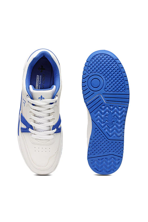 Men's White And Blue Sneakers - Image 6