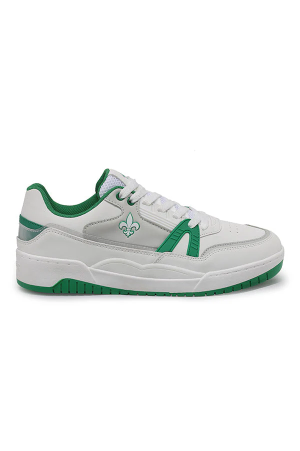 Men's White And Green Sneakers - Image 3