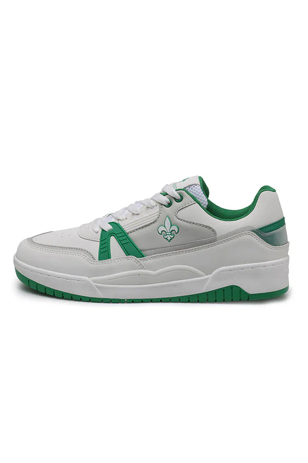 Men's White And Green Sneakers - Image 4