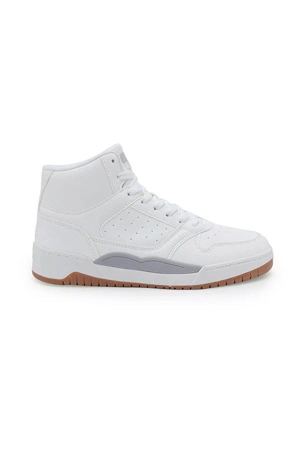 Men's White High-Top Sneakers - Image 3