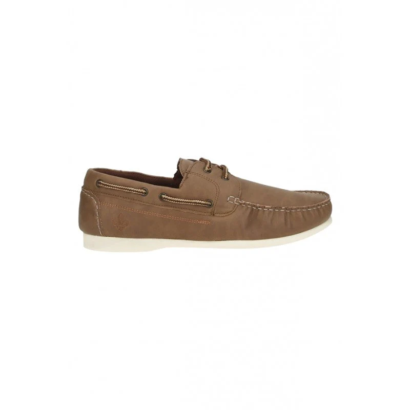 Men Tan Boat Shoes - Image 2