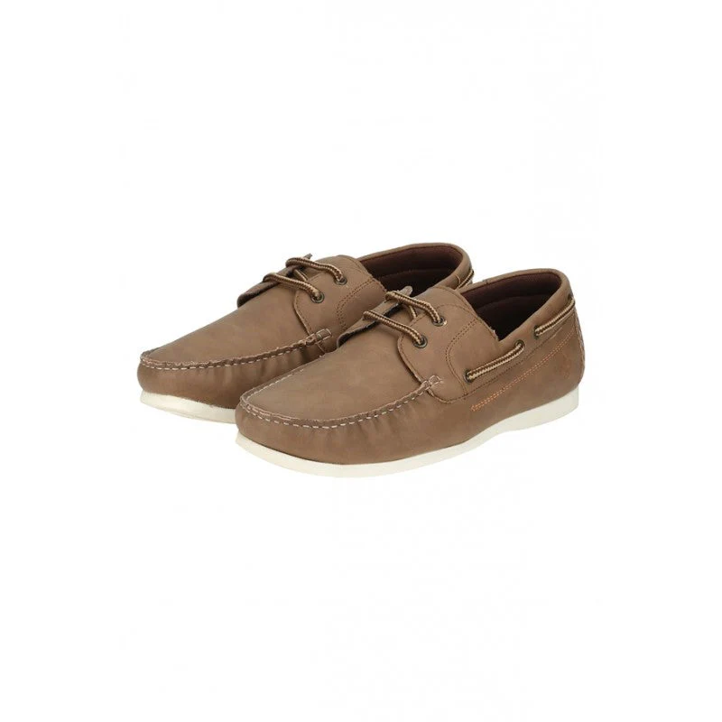 Men Tan Boat Shoes - Image 4