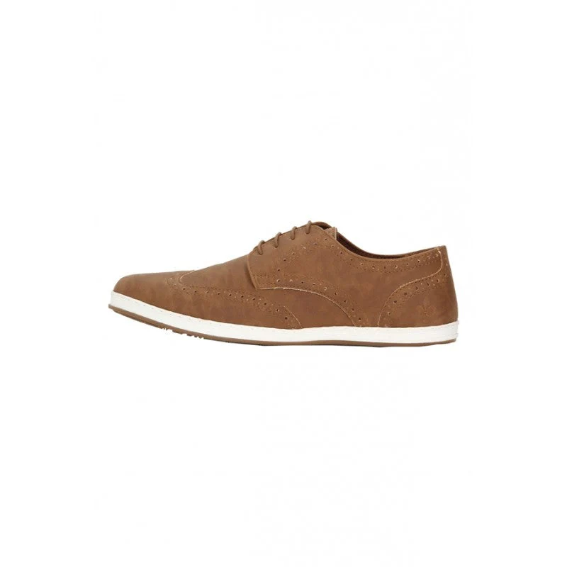 Men Tan Brogue Shoes - Image 3