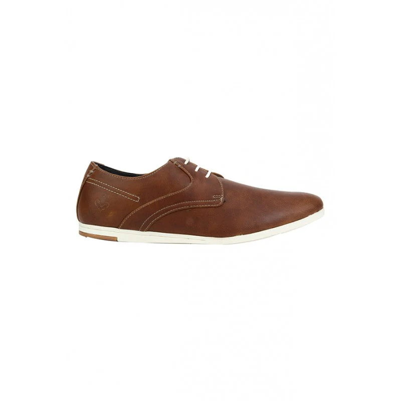 Men Tan Derby Shoes - Image 2