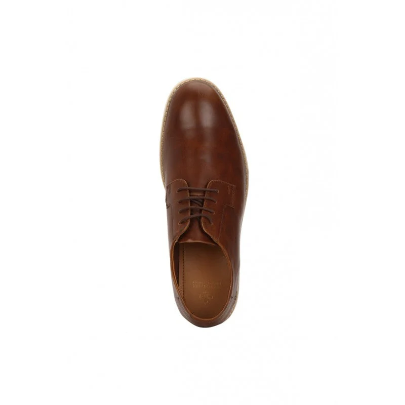 Men Tan Derby Shoes - Image 5
