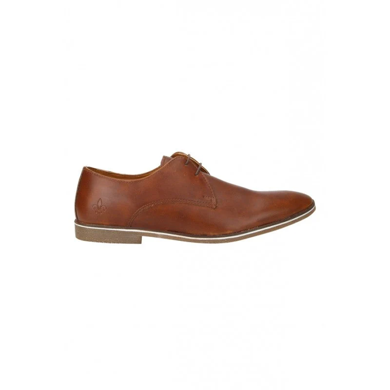 Men Tan Derby Shoes - Image 3