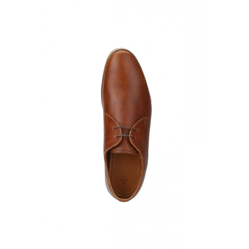 Men Tan Derby Shoes - Image 6
