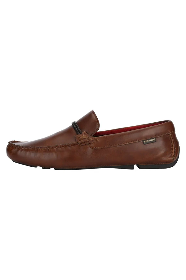 Men Tan Driving Shoes - Image 3