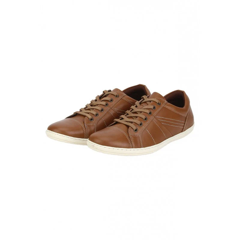 Men Tan Sneakers - Image 4