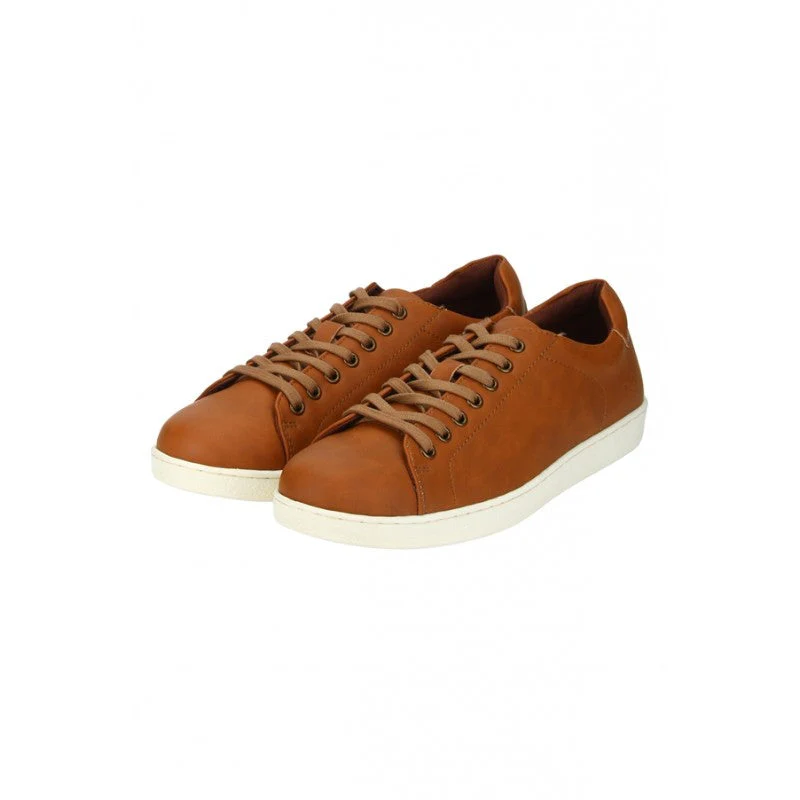 Men Tan Sneakers - Image 4