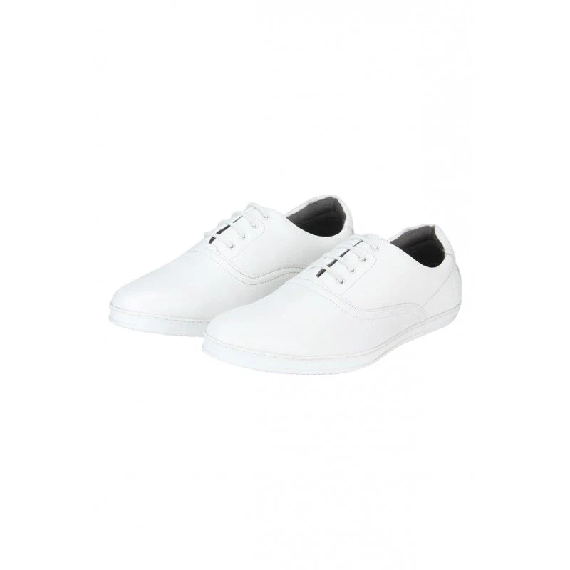 Men White Derby Shoes - Image 4
