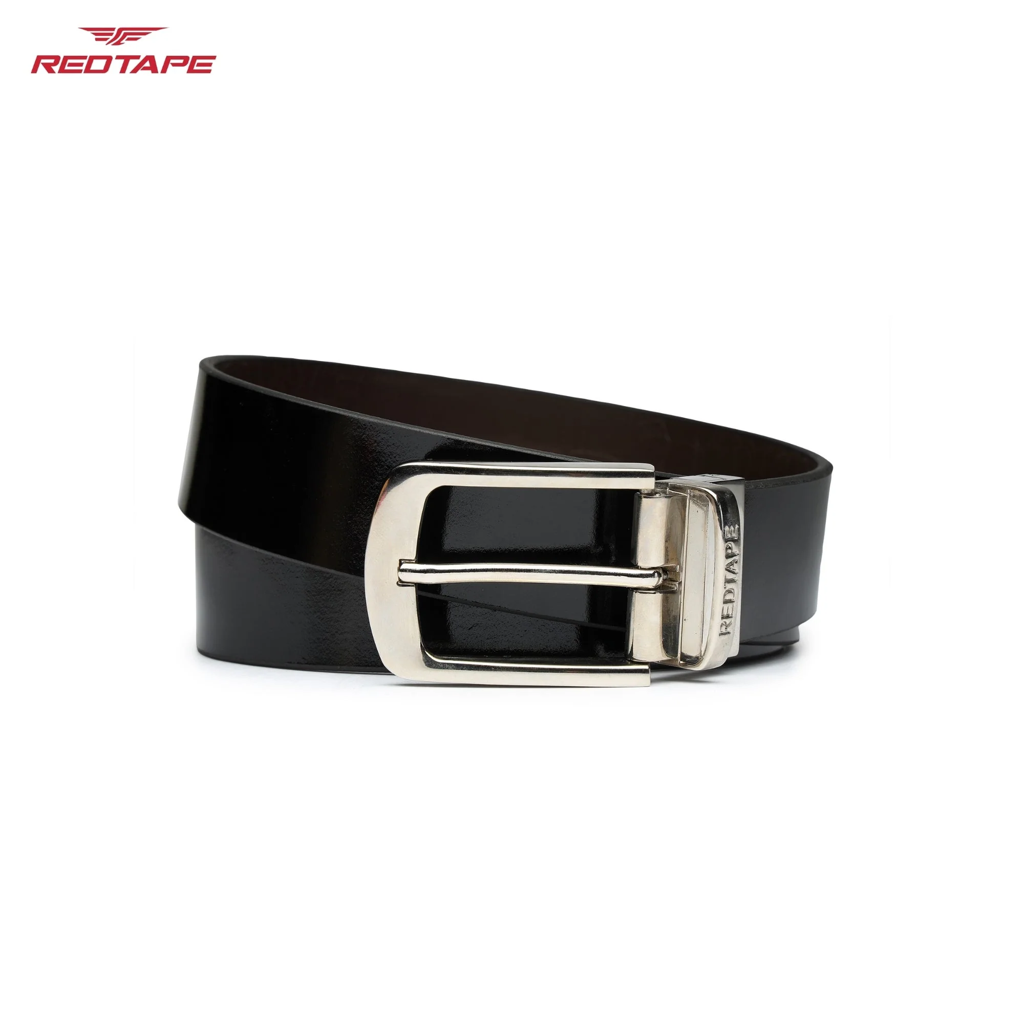 Brown & Black Genuine Leather Belt for Men - Image 4