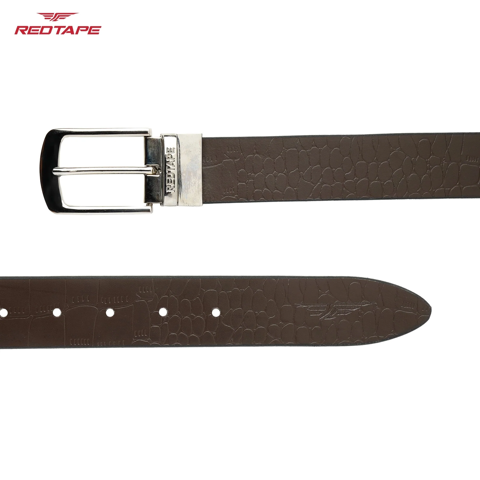 Brown & Black Genuine Leather Belt for Men - Image 6