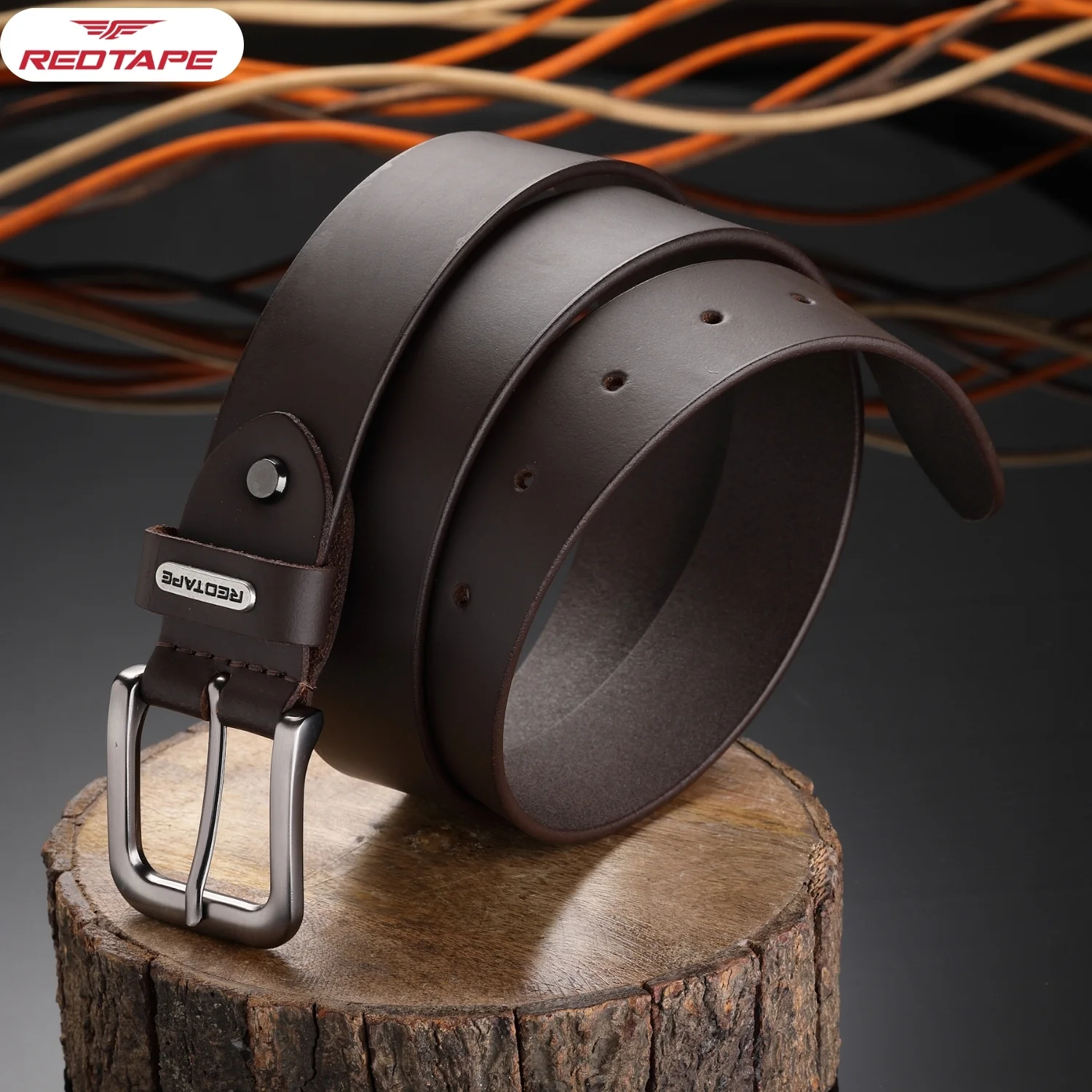 Brown Formal Leather Belt for Men - Image 3