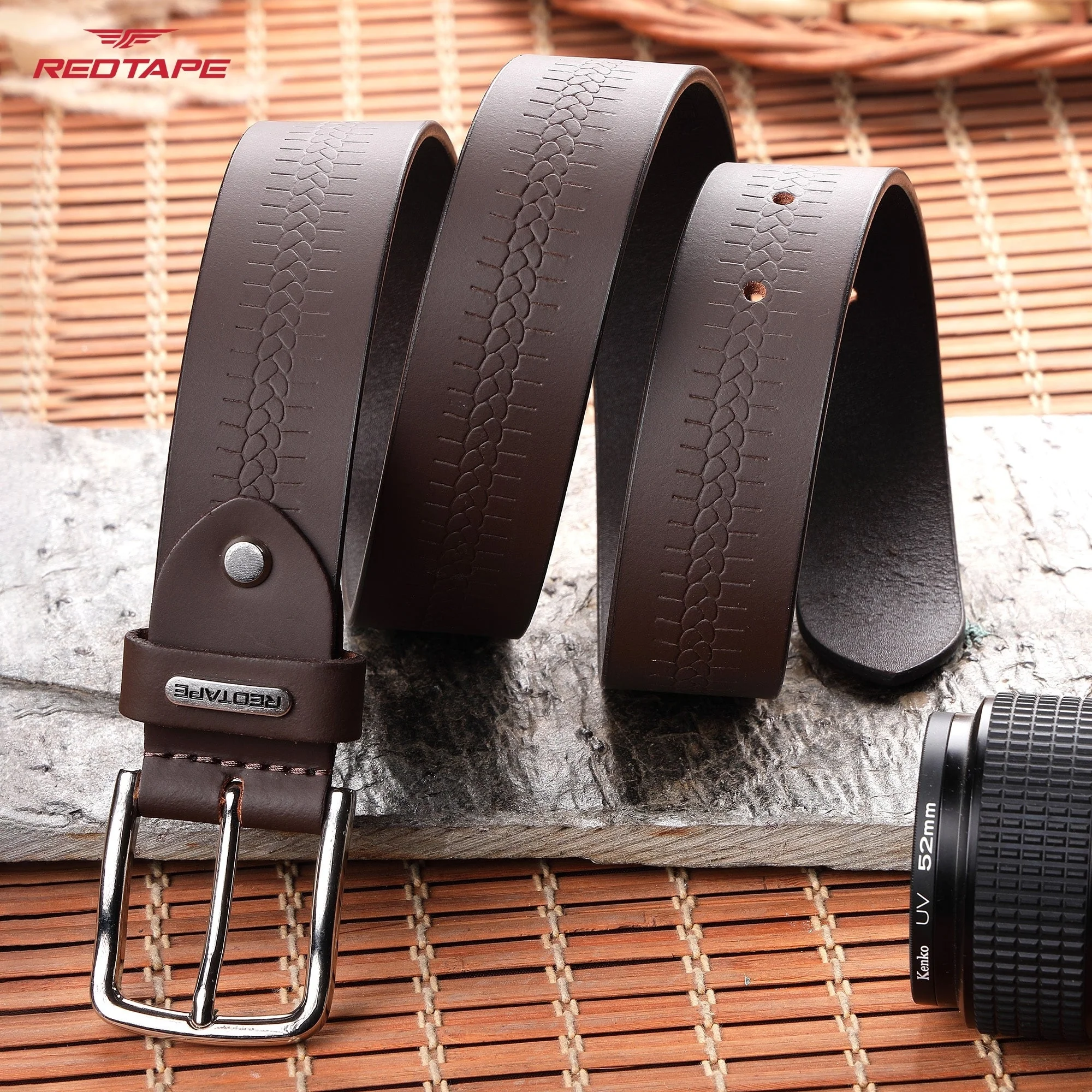 Brown Genuine Leather Belt for Men - Image 2