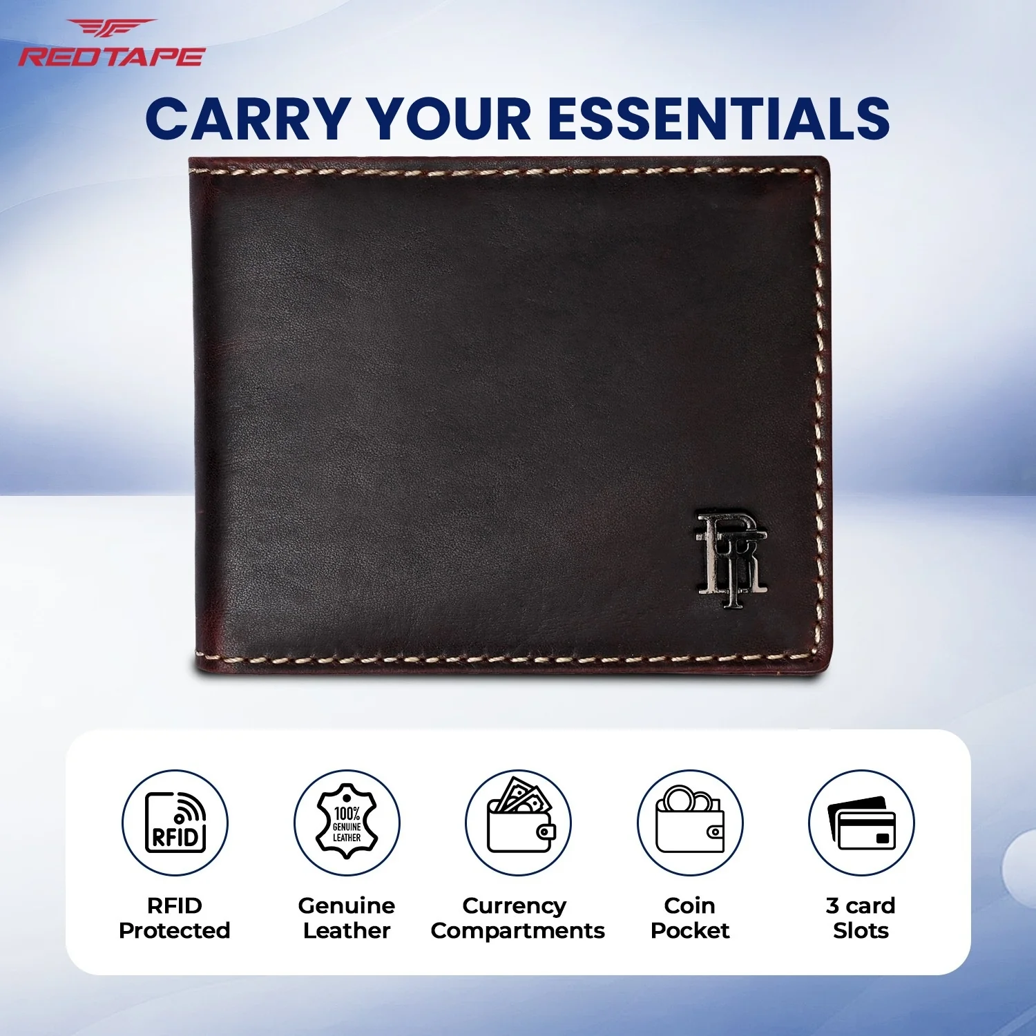 Brown Mens Leather Wallet - Image 4