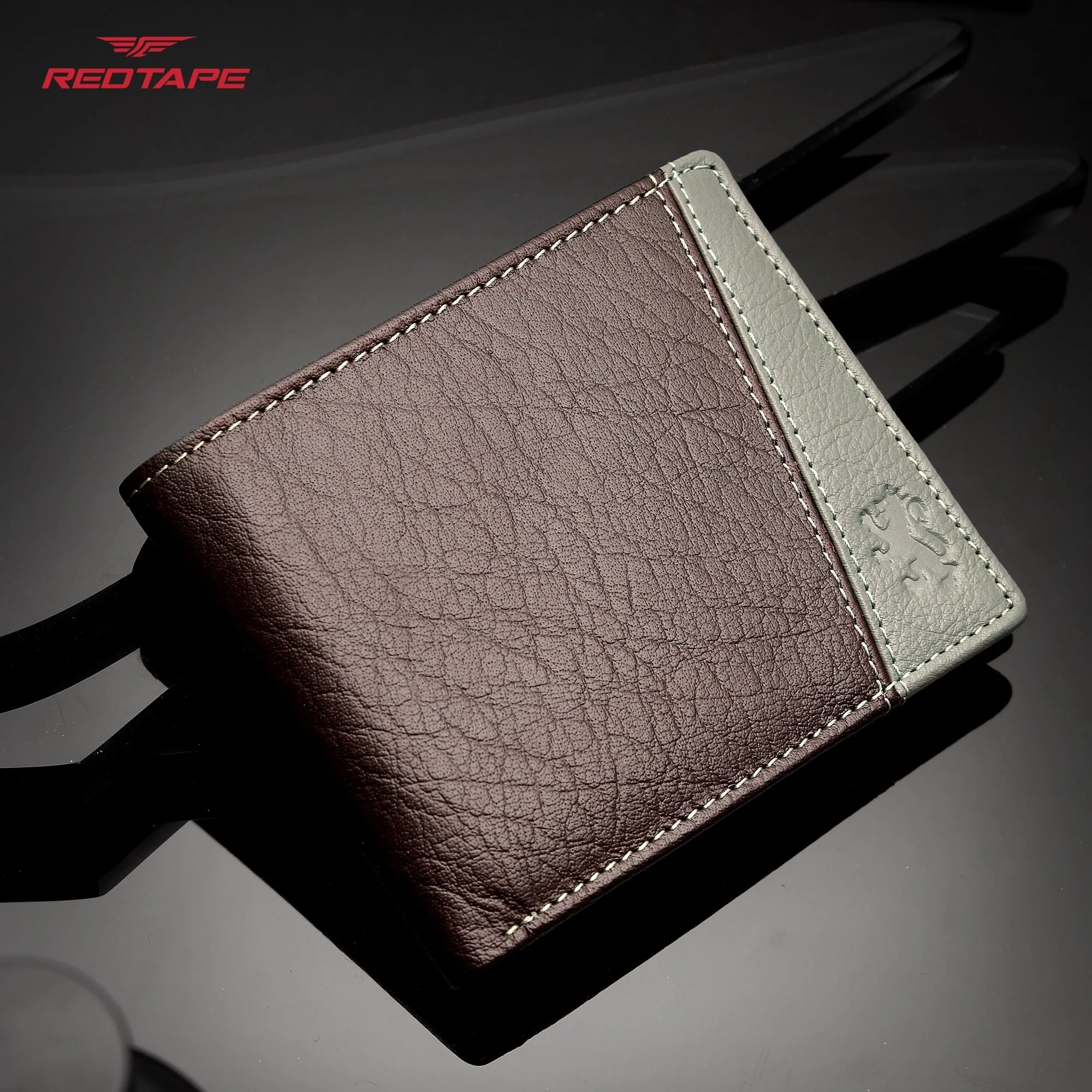 Brown Toupe Genuine Leather RFID Wallet for Men - Image 3