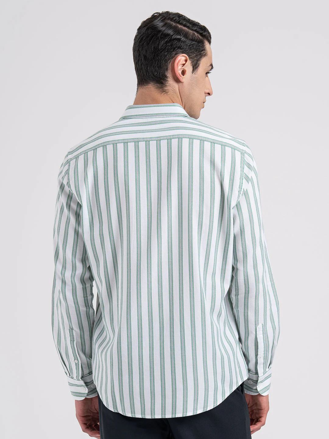 Button Down Striped Shirt for Men - Image 4