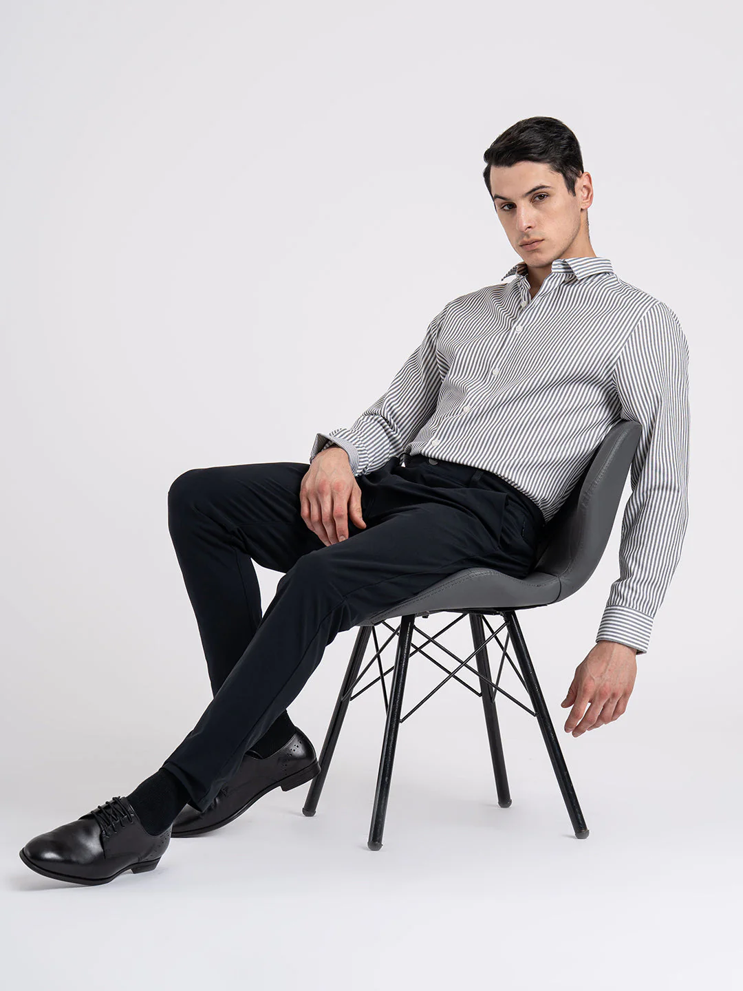 Button Down Striped Shirt for Men - Image 6