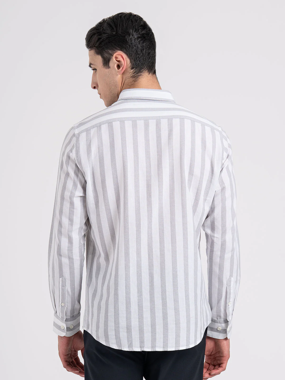 Button Down Striped Shirt for Men | Durable & Stylish - Image 3