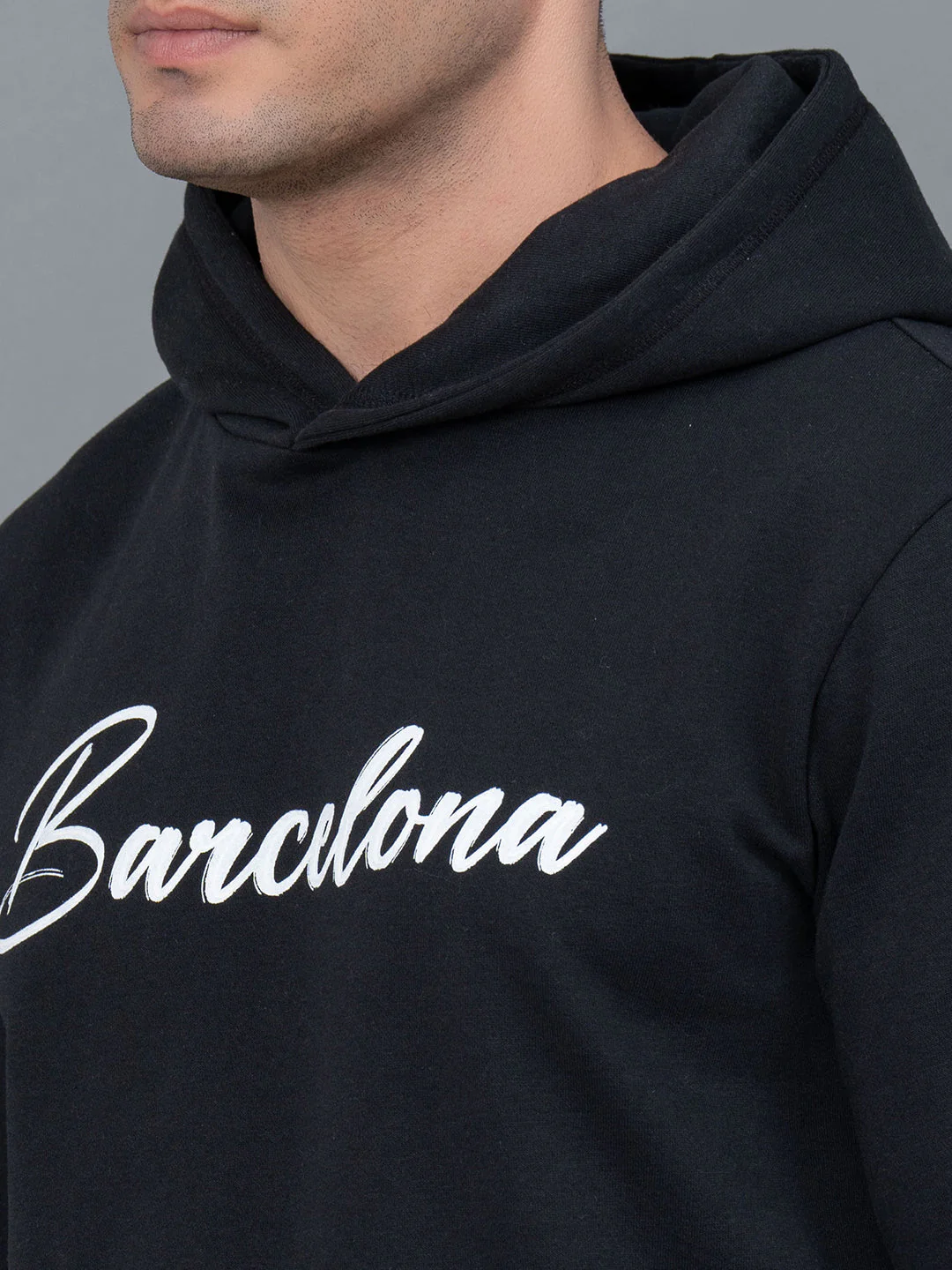 Casual Black Hoodie for Men - Image 4