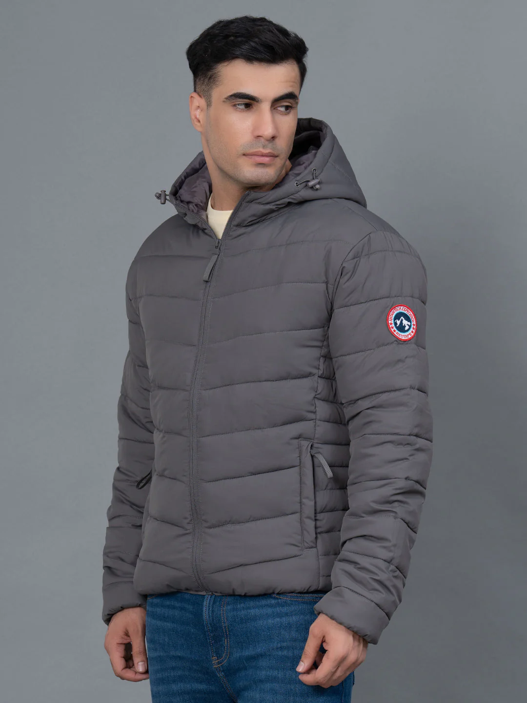Casual Padded Jacket with Hood for Men - Image 2
