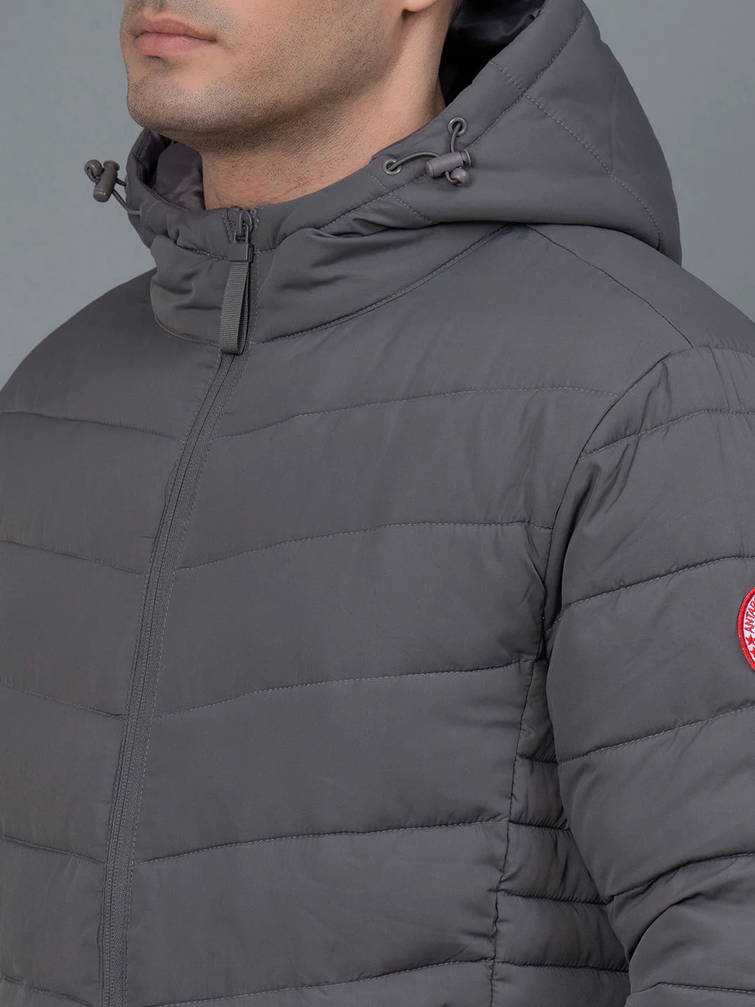 Casual Padded Jacket with Hood for Men - Image 4