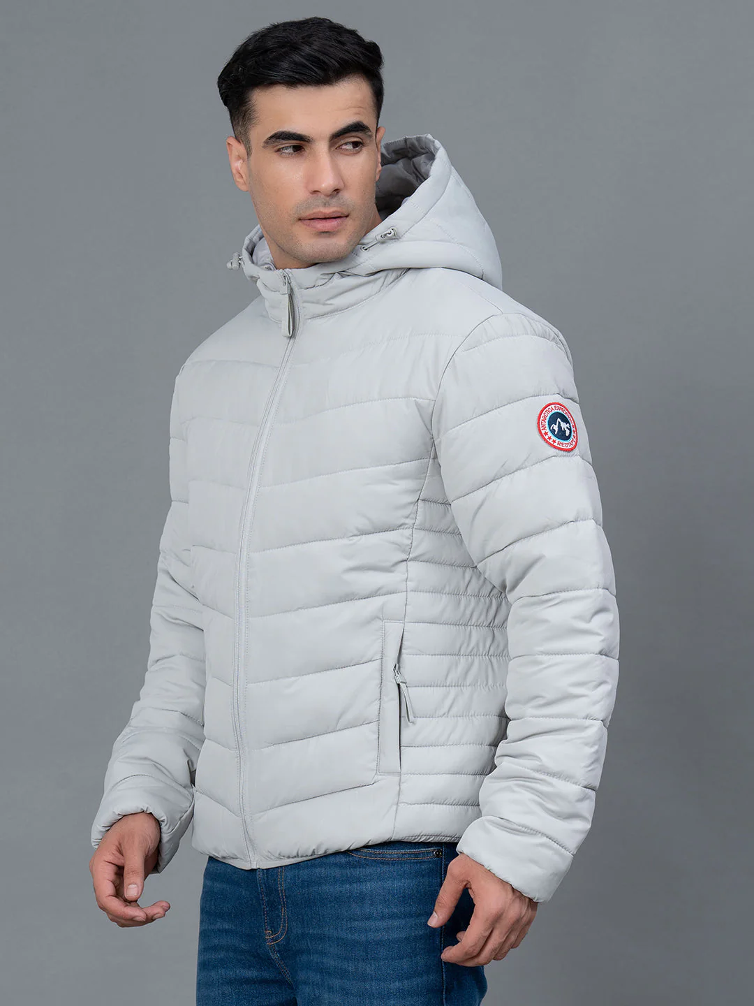 Casual Padded Jacket with Hood for Men - Image 2
