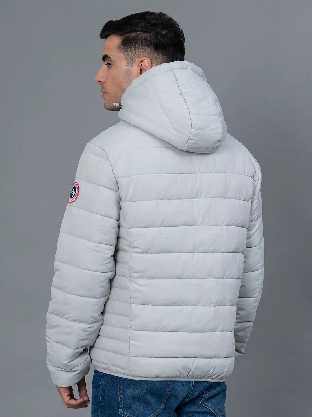 Casual Padded Jacket with Hood for Men - Image 3