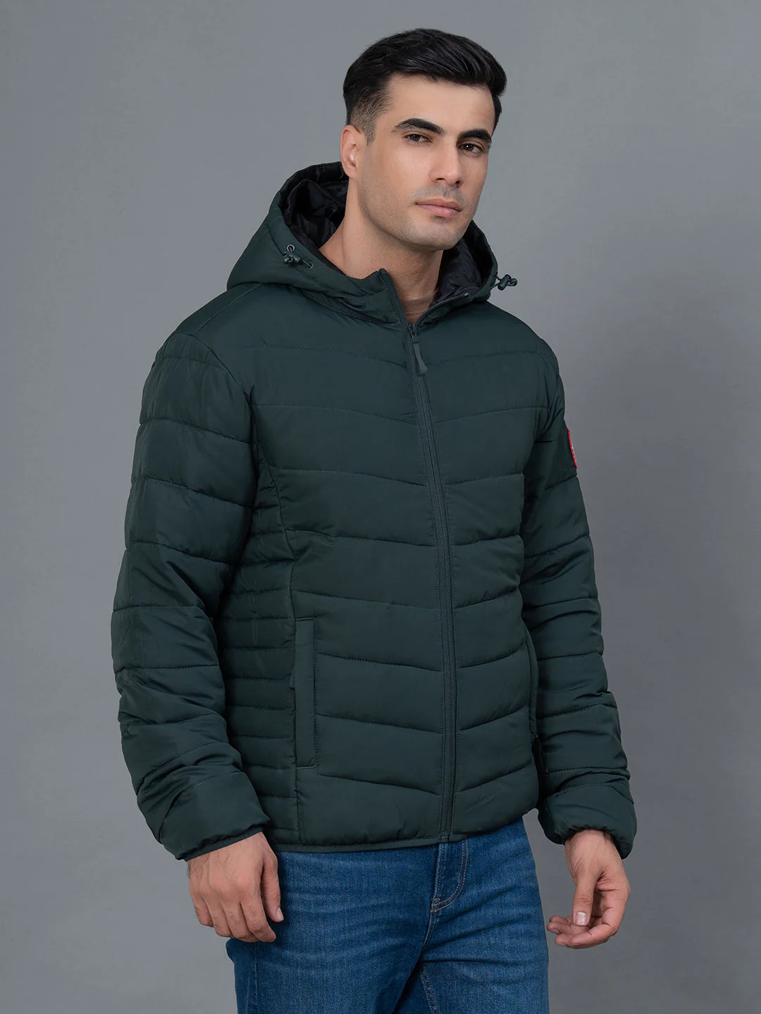 Casual Padded Jacket with Hood for Men - Image 5