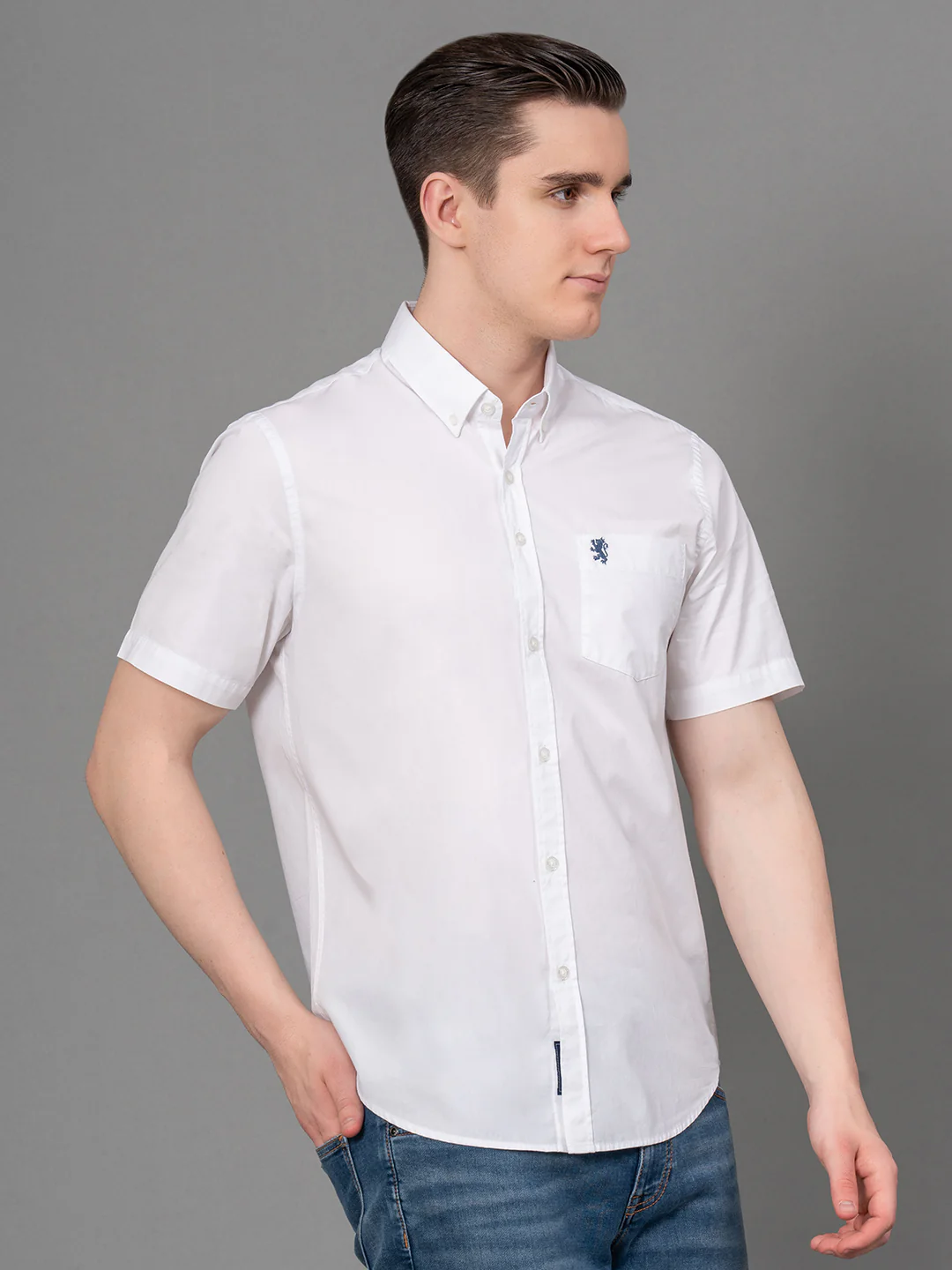 Casual Solid Shirt For Men - Image 2