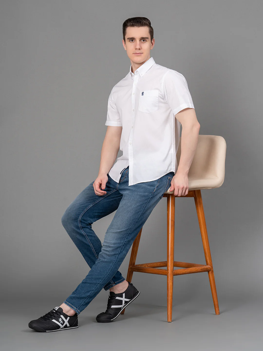 Casual Solid Shirt For Men - Image 4