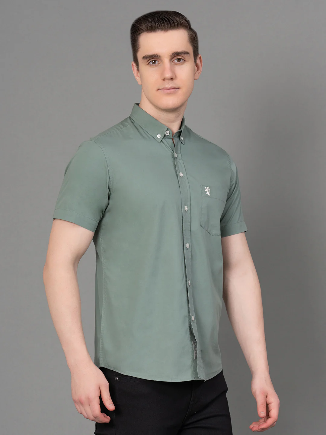 Casual Solid Shirt For Men - Image 2