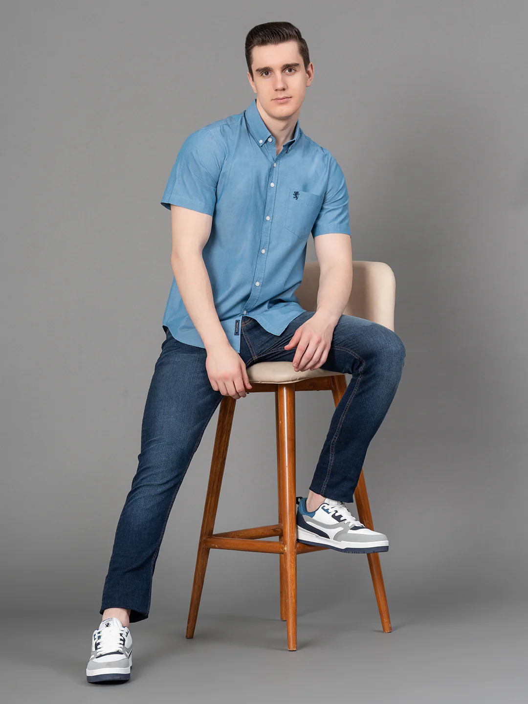 Casual Solid Shirt For Men - Image 5