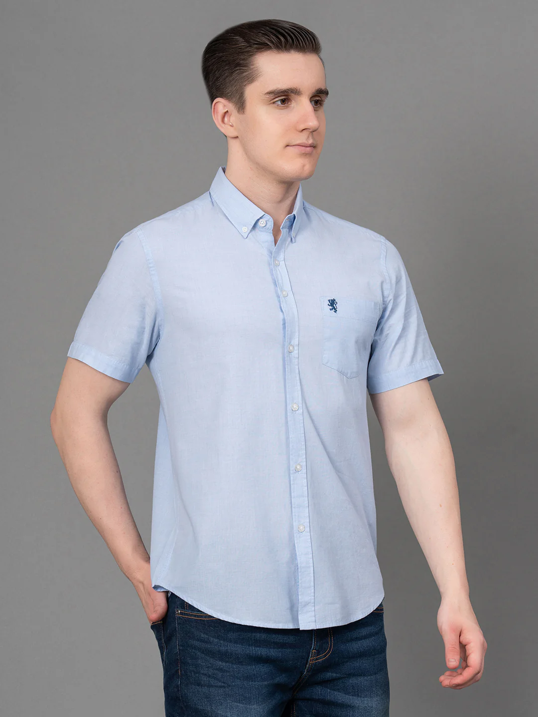 Casual Solid Shirt For Men - Image 2