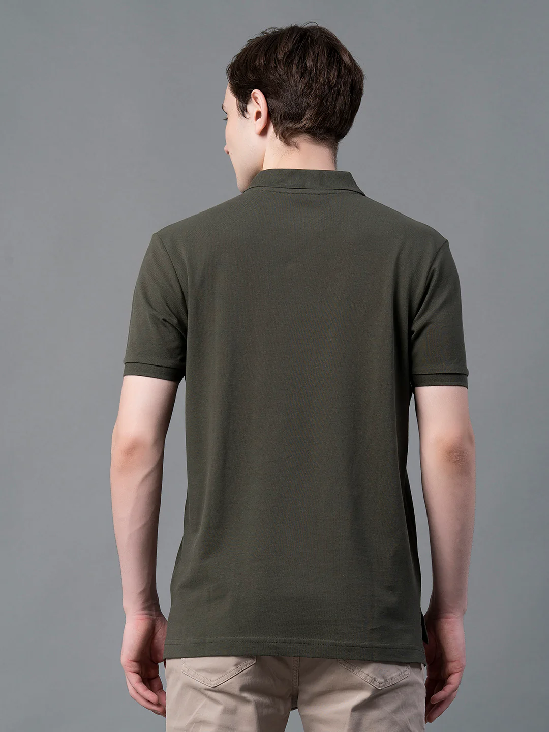 Casual Solid T-Shirt For Men - Image 3