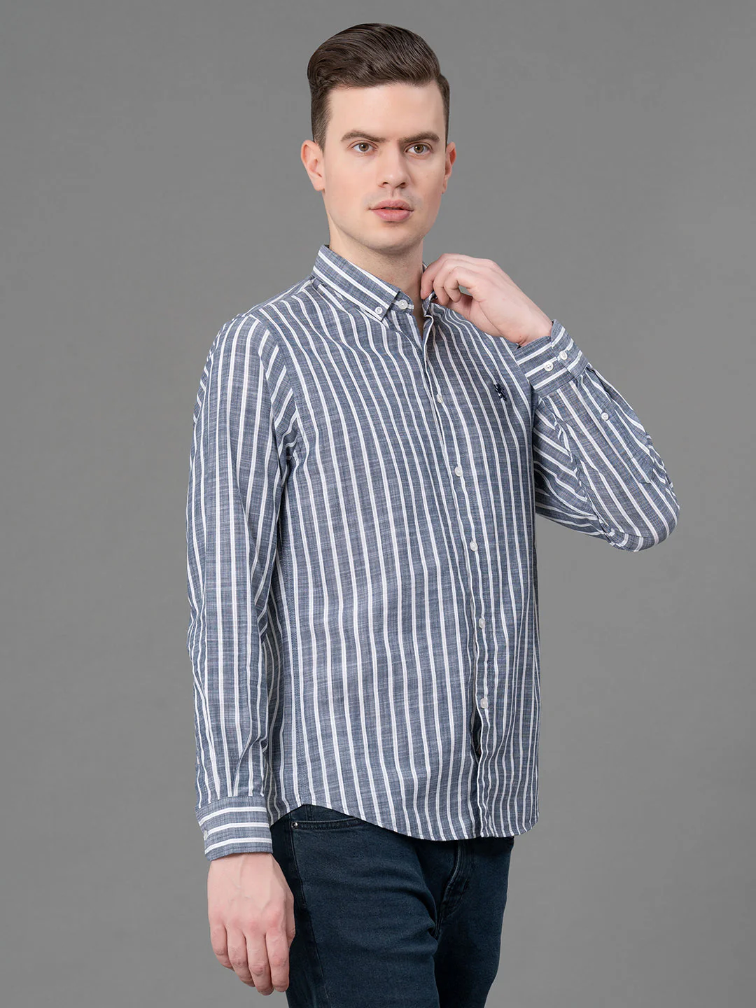Casual Striped Shirt For Men - Image 2