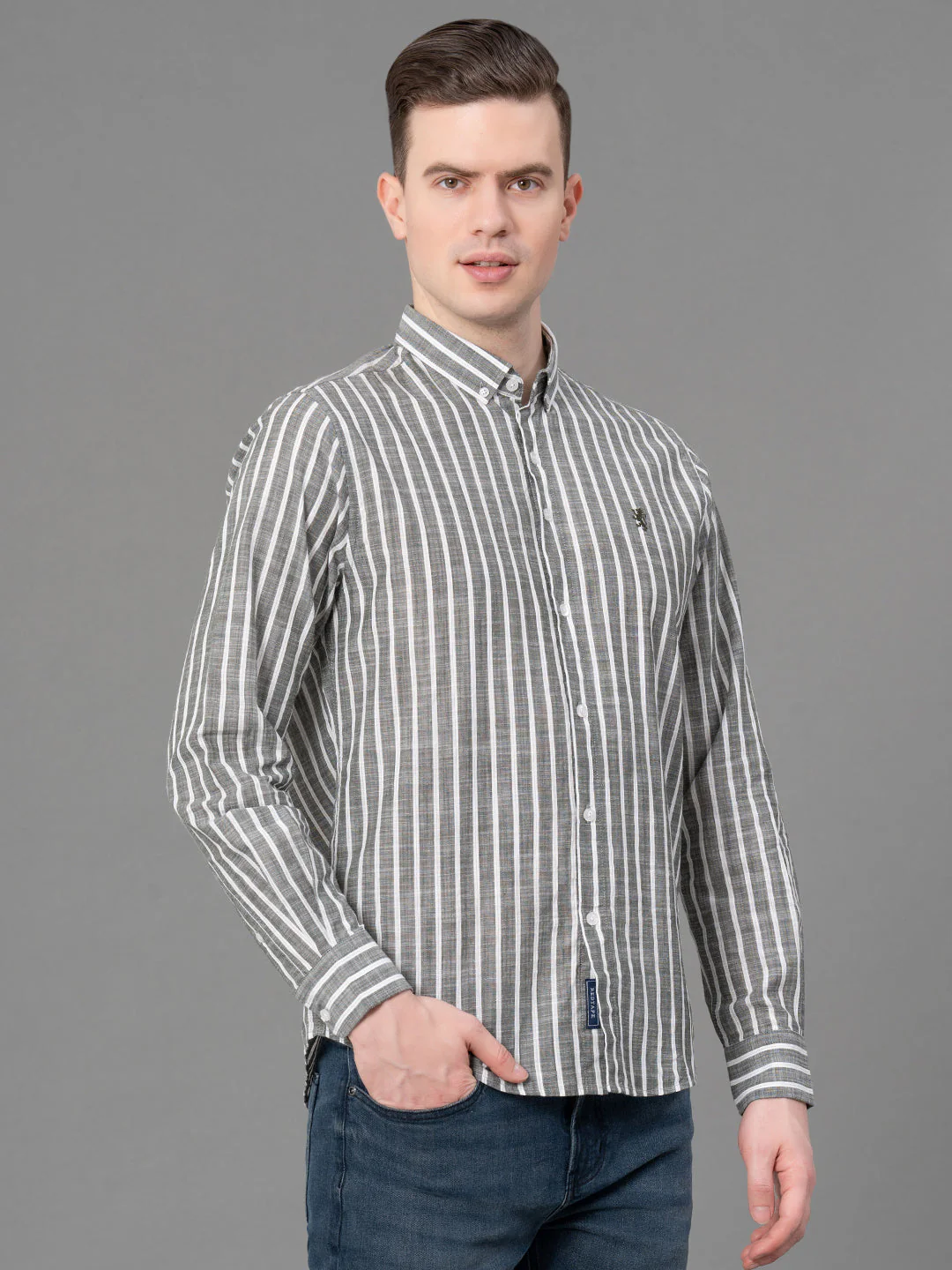 Casual Striped Shirt For Men - Image 2