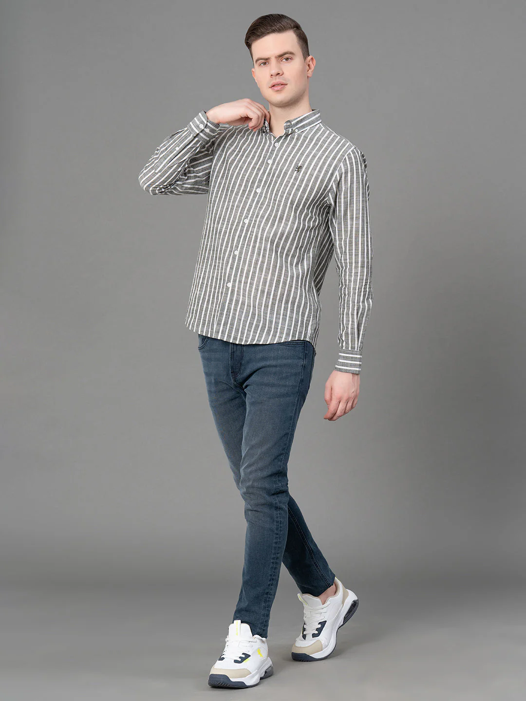 Casual Striped Shirt For Men - Image 5