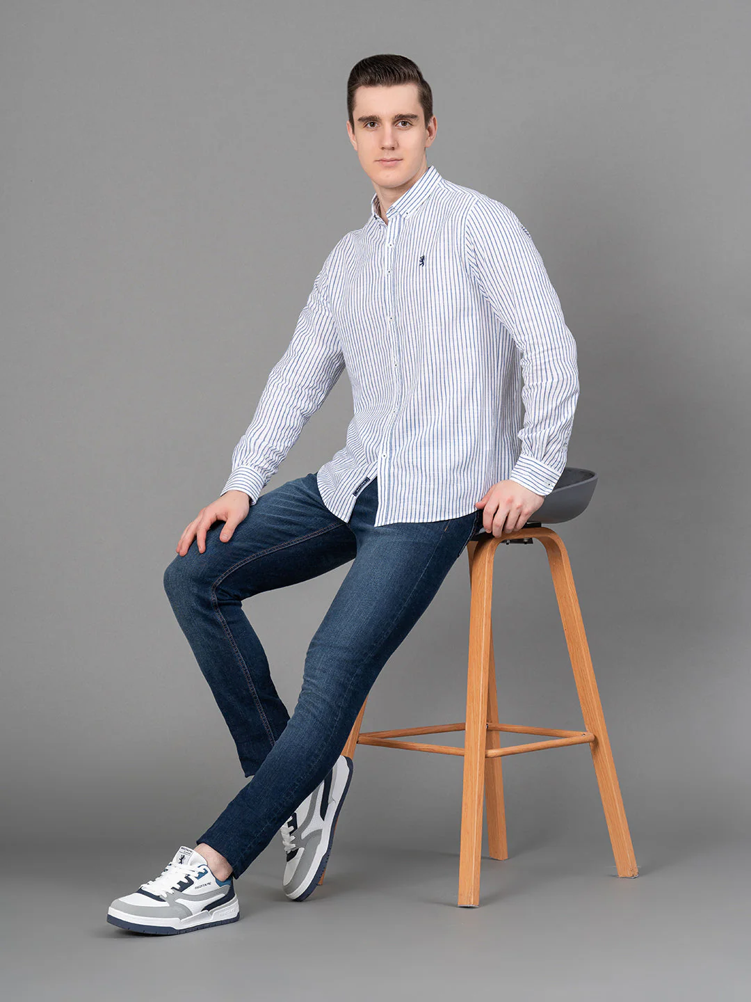 Casual Striped Shirt For Men - Image 5