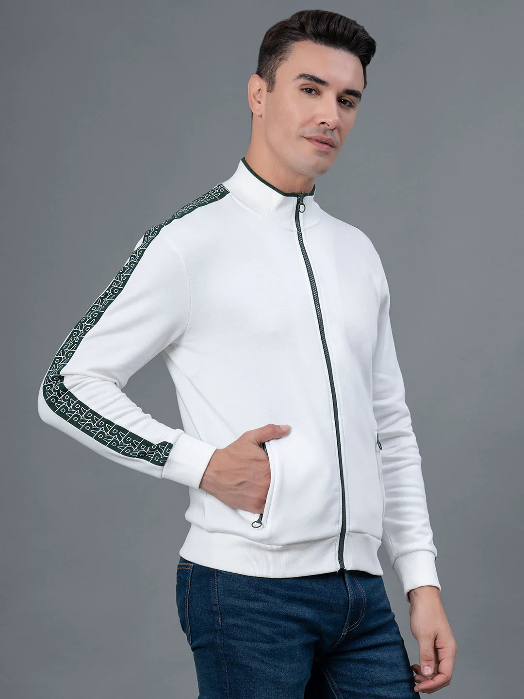 Casual Sweatshirt with Zipper for Men - Image 2