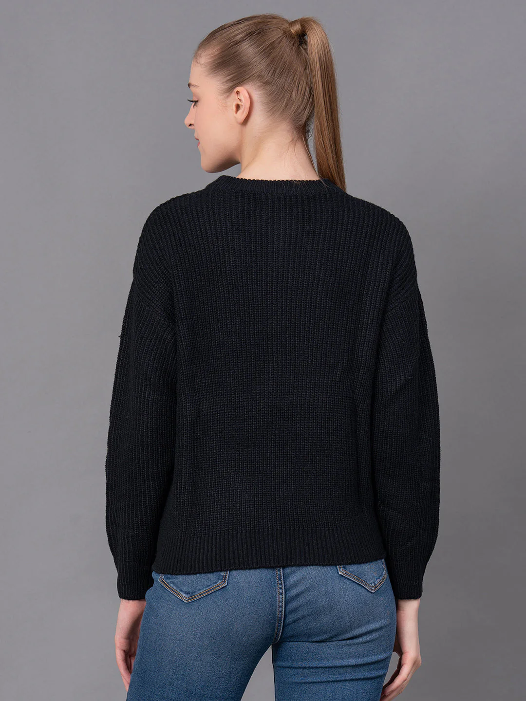 Casual Drop Sleeve Sweater for Women - Image 3