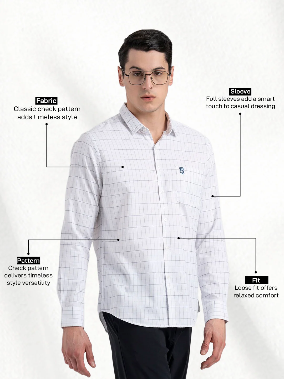 Classic Check Shirt for Men - Image 2