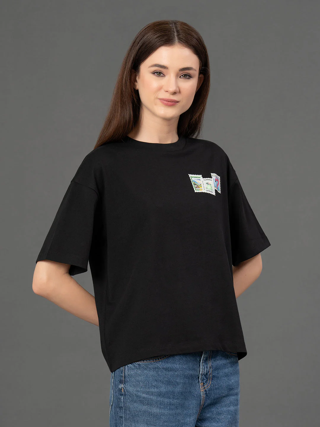 Classic Round Neck Graphic T-Shirt - Image 2