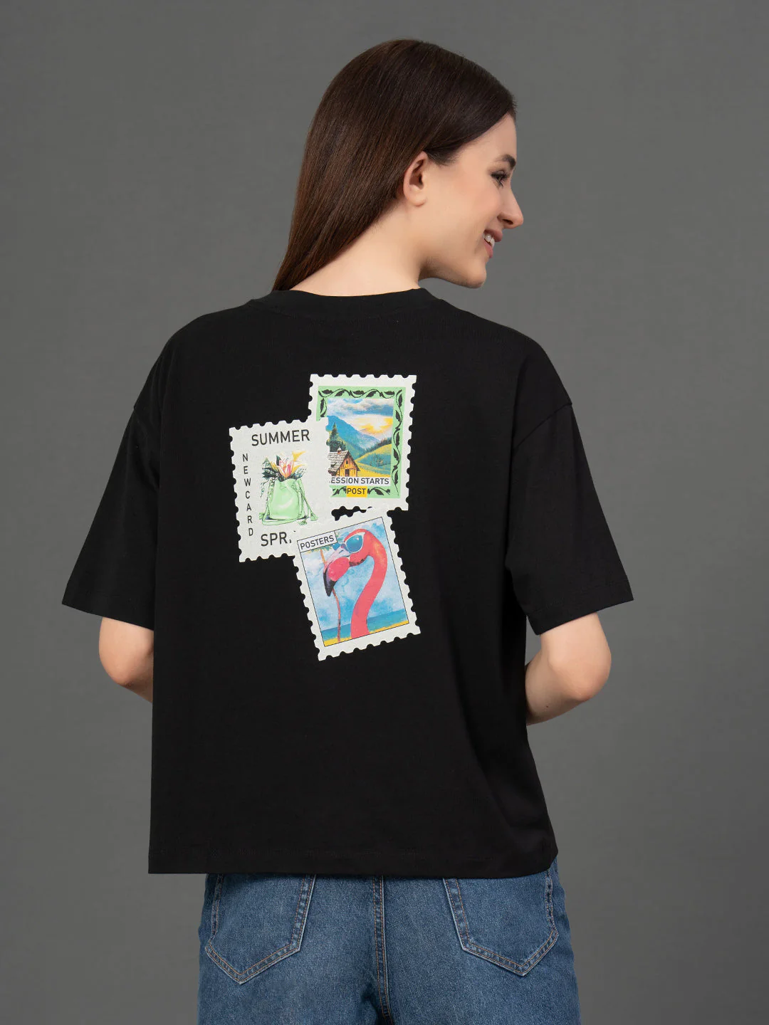 Classic Round Neck Graphic T-Shirt - Image 3