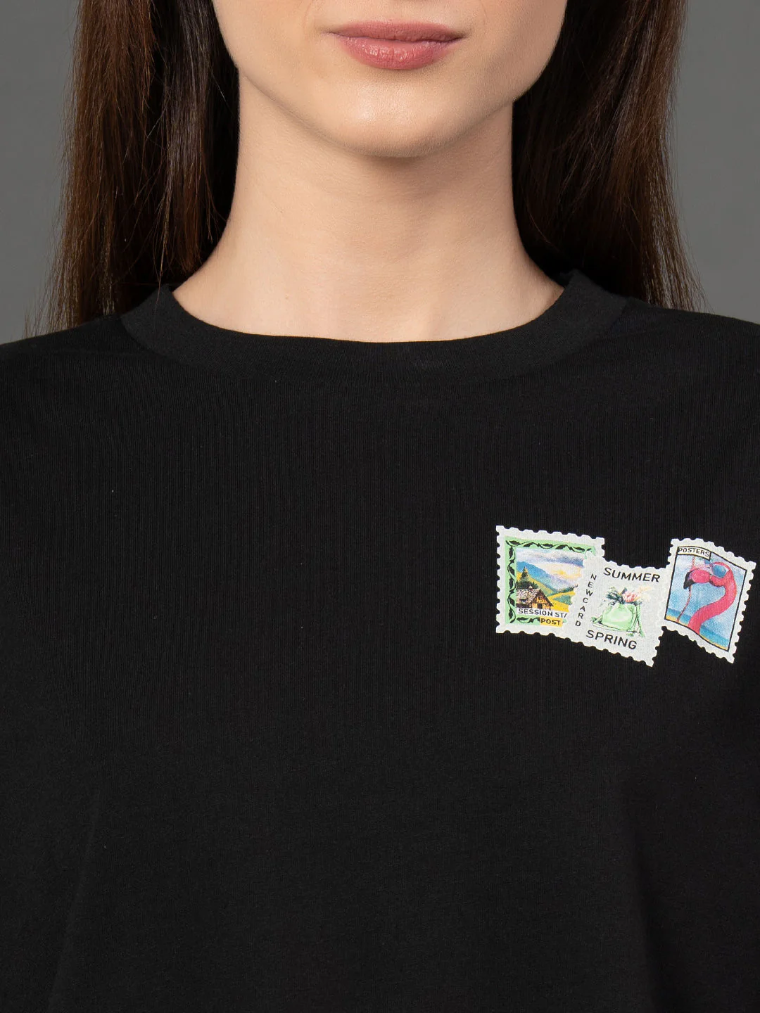Classic Round Neck Graphic T-Shirt - Image 4