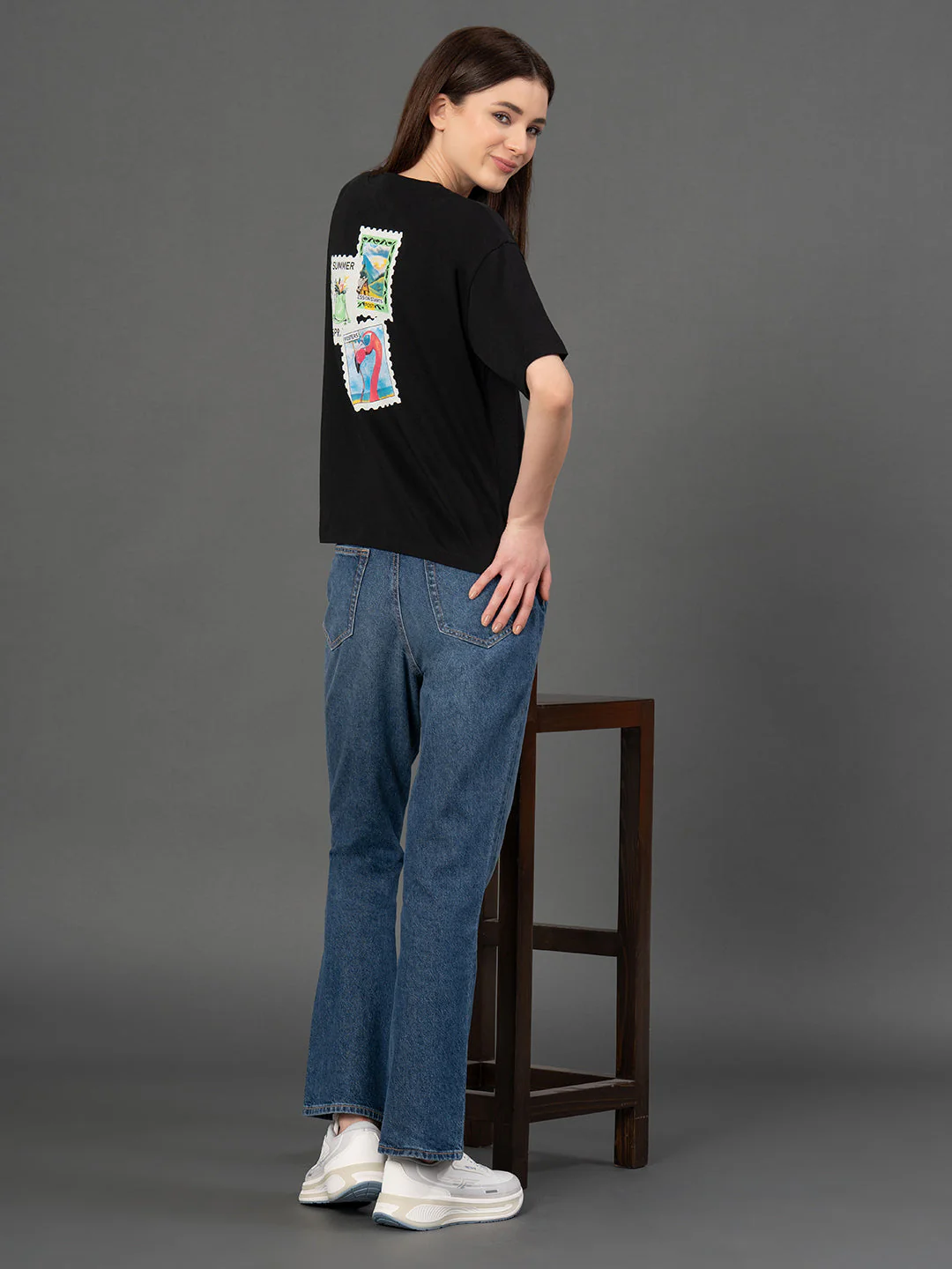 Classic Round Neck Graphic T-Shirt - Image 5