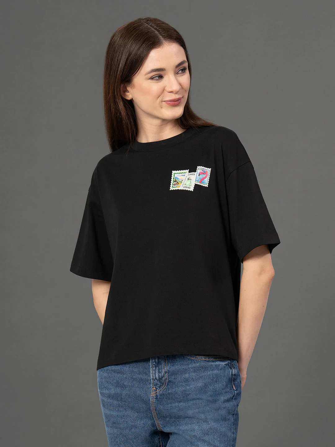 Classic Round Neck Graphic T-Shirt - Image 6