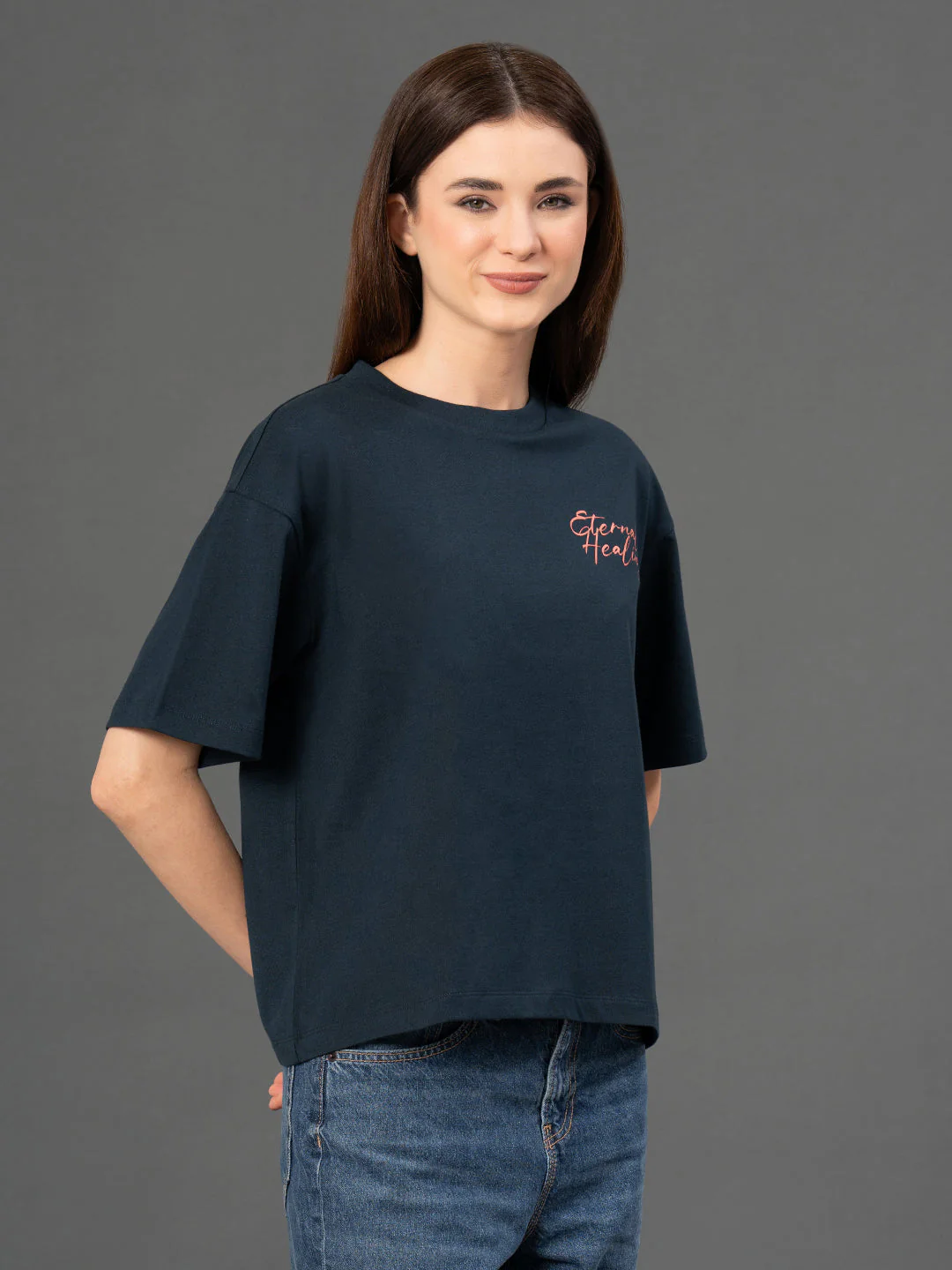 Classic Round Neck Graphic T-Shirt - Image 2
